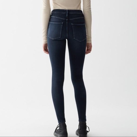 AGOLDE Sophie Dark Wash High Rise Skinny Jeans 26 - Picture 2 of 10